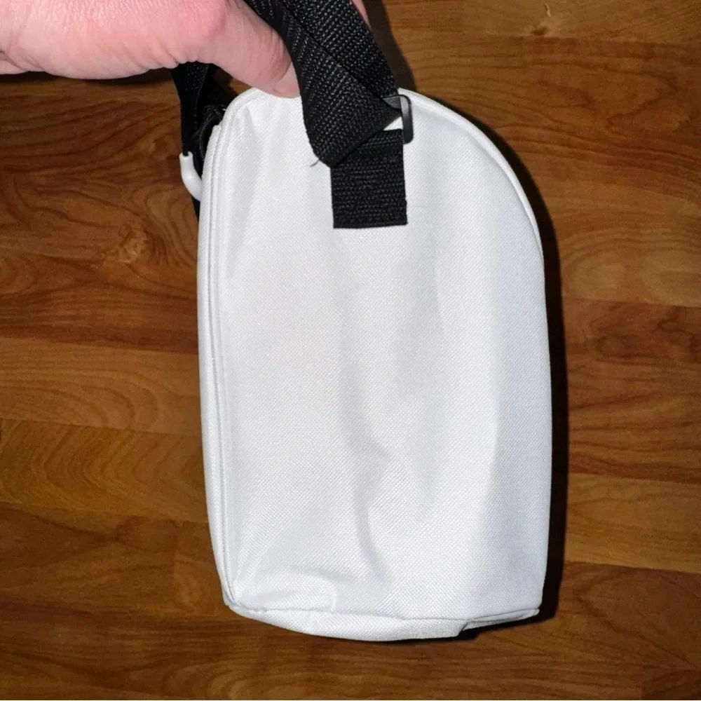 White Claw Hard Seltzer Small White Insulated Cooler Lunchbox Bag with Strap HTF